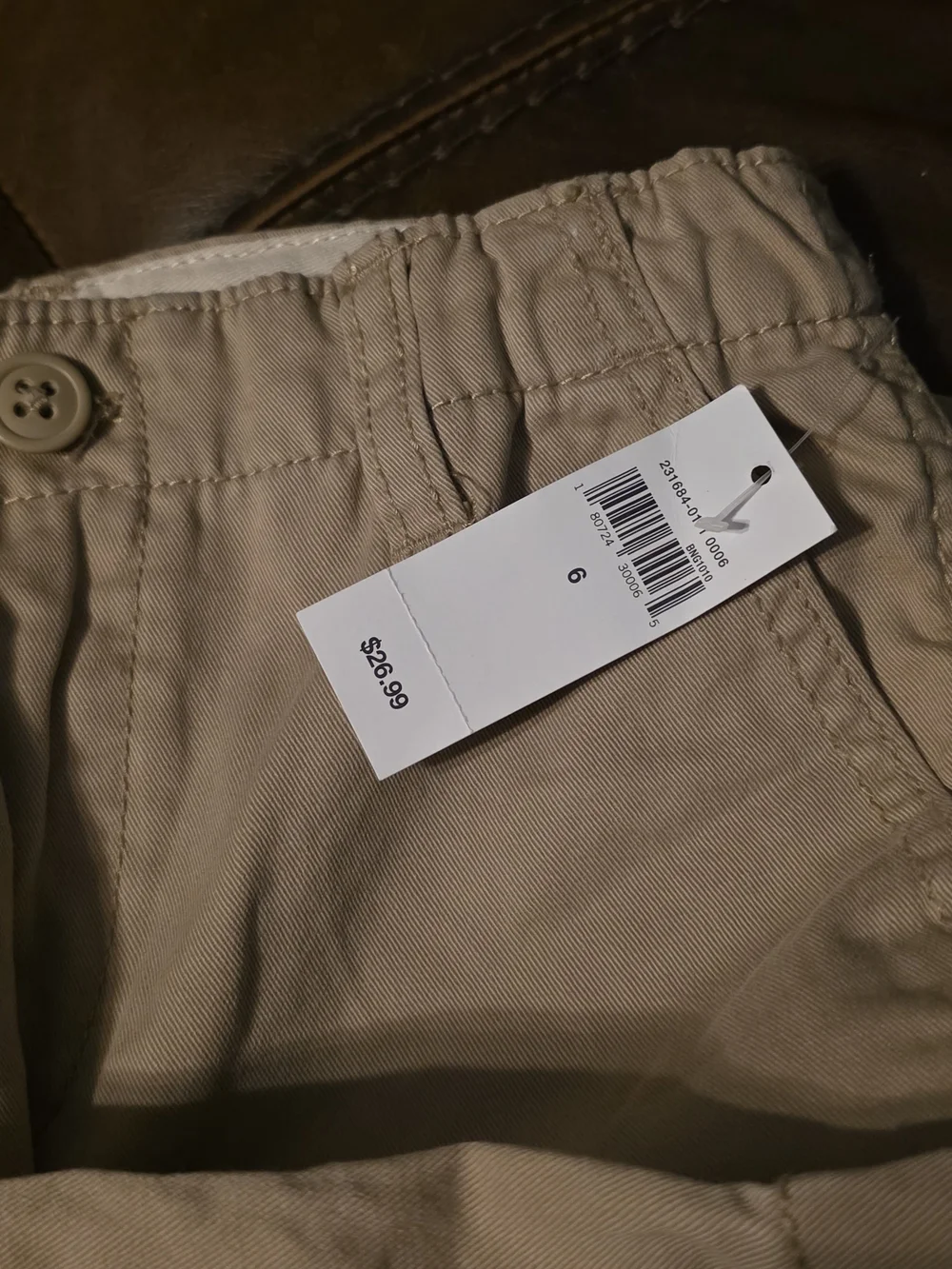 GAP Kids Khaki Flat-Front Shorts